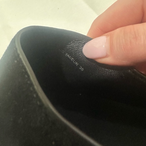 Vince Finola Almond Toe d'Orsay Suede Flats - Picture 13 of 13